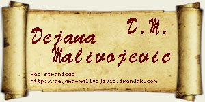 Dejana Malivojević vizit kartica